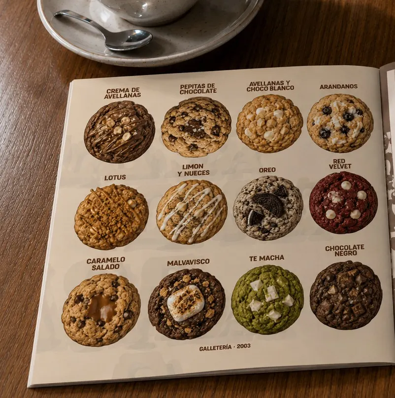 Diseño carta obrador galletas artesanales Barcelona — PIATTO Agency